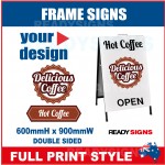 Frame Sign Full Print - 600mm x 900mm